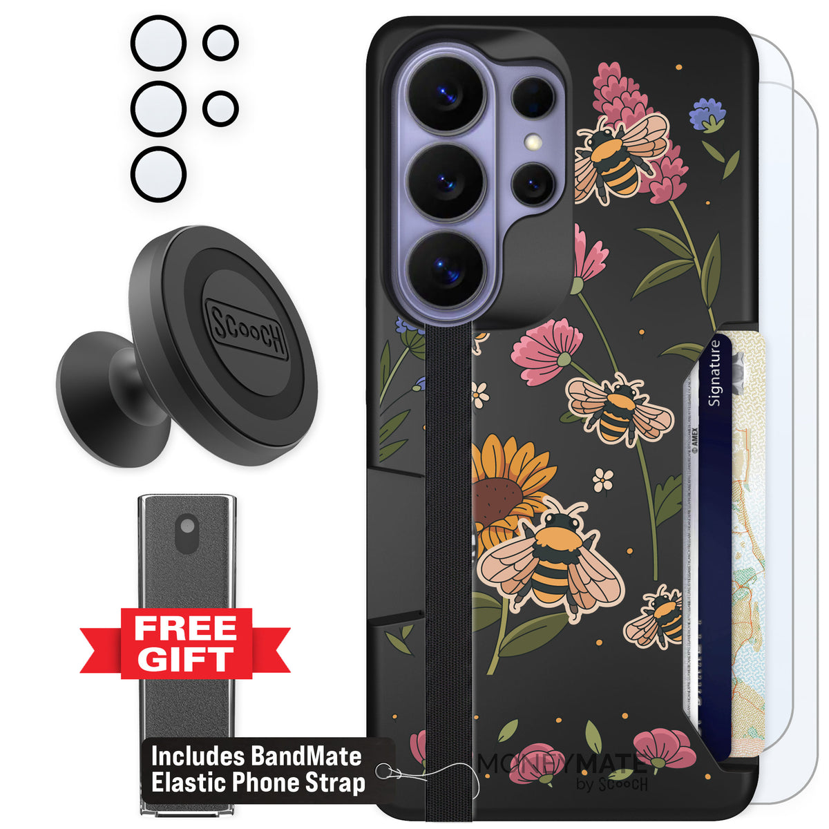 Scooch Moneymate Bee Happy for Galaxy S26 Ultra β Defender Bundle
