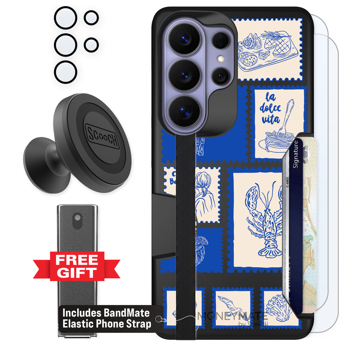 Scooch Moneymate Euro Summer for Galaxy S26 Ultra — Defender Bundle