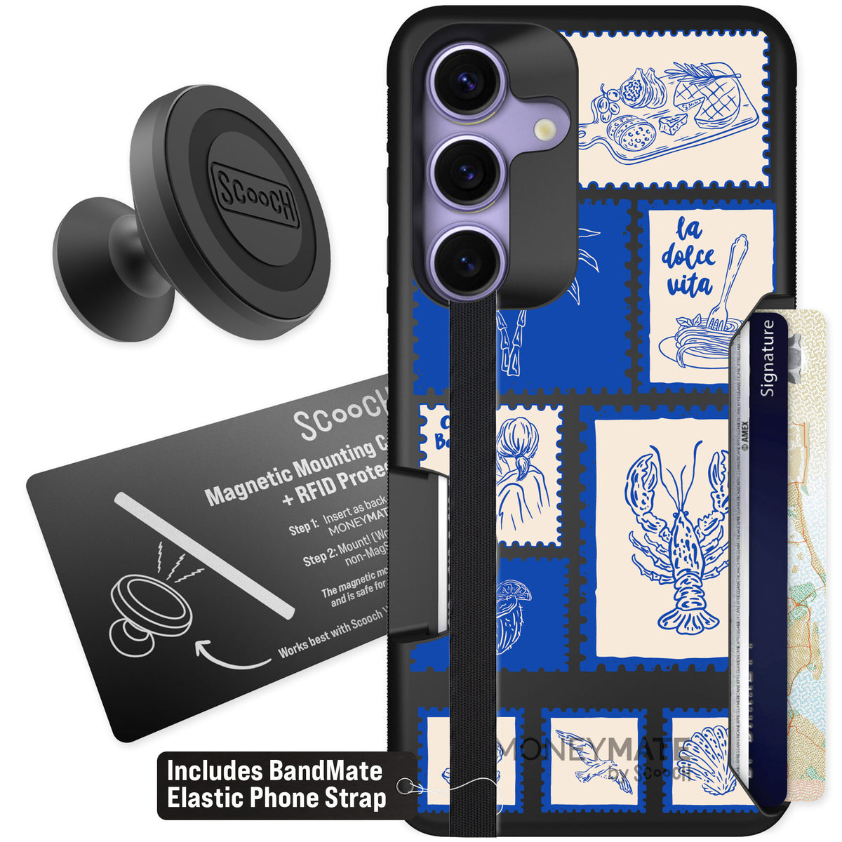 Scooch Moneymate Euro Summer for Galaxy S25 — Starter Bundle