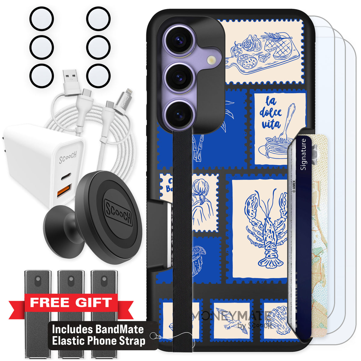 Scooch Moneymate Euro Summer for Galaxy S25 — Ultimate Bundle