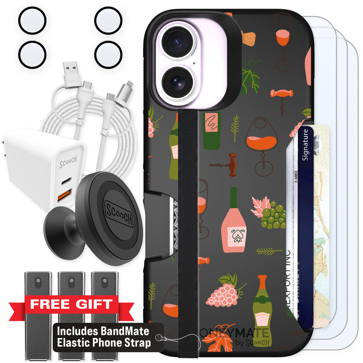 Scooch Moneymate Vino Vibes for iPhone 17 β Ultimate Bundle