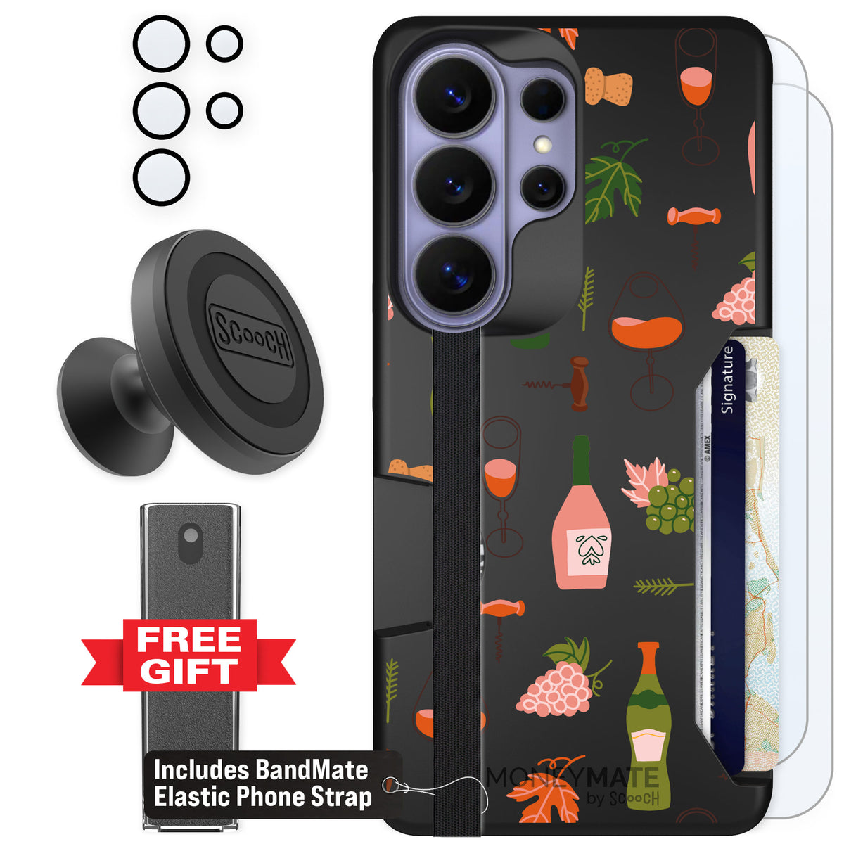 Scooch Moneymate Vino Vibes for Galaxy S26 Ultra β Defender Bundle