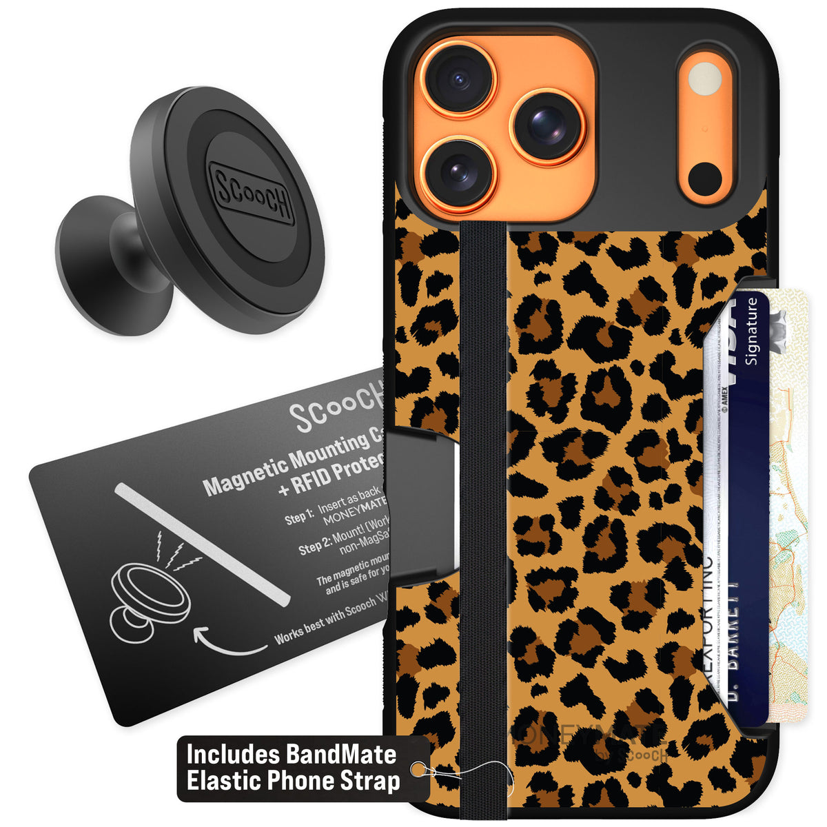 Scooch Moneymate Fierce Feline for iPhone 17 Pro Max β Starter Bundle