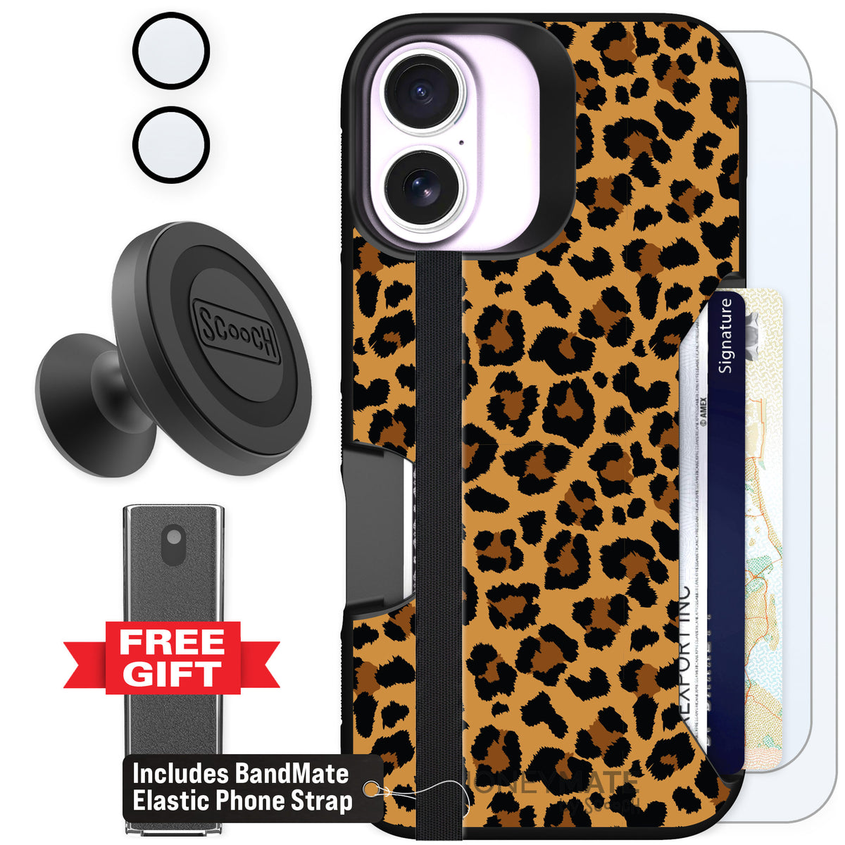 Scooch Moneymate Fierce Feline for iPhone 17 β Defender Bundle