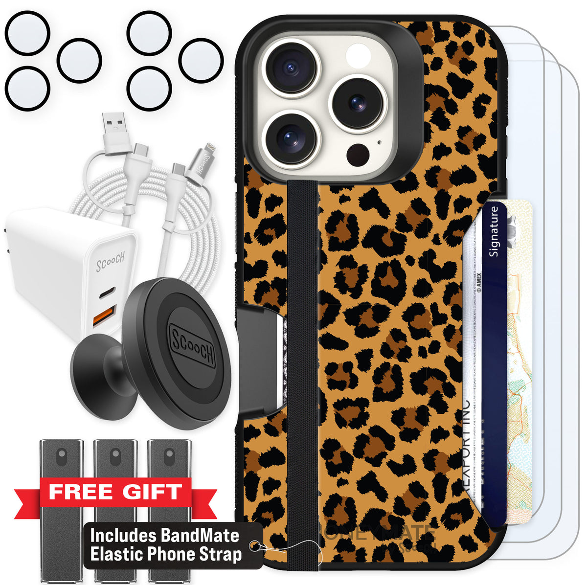 Scooch Moneymate Fierce Feline for iPhone 16 Pro β Ultimate Bundle