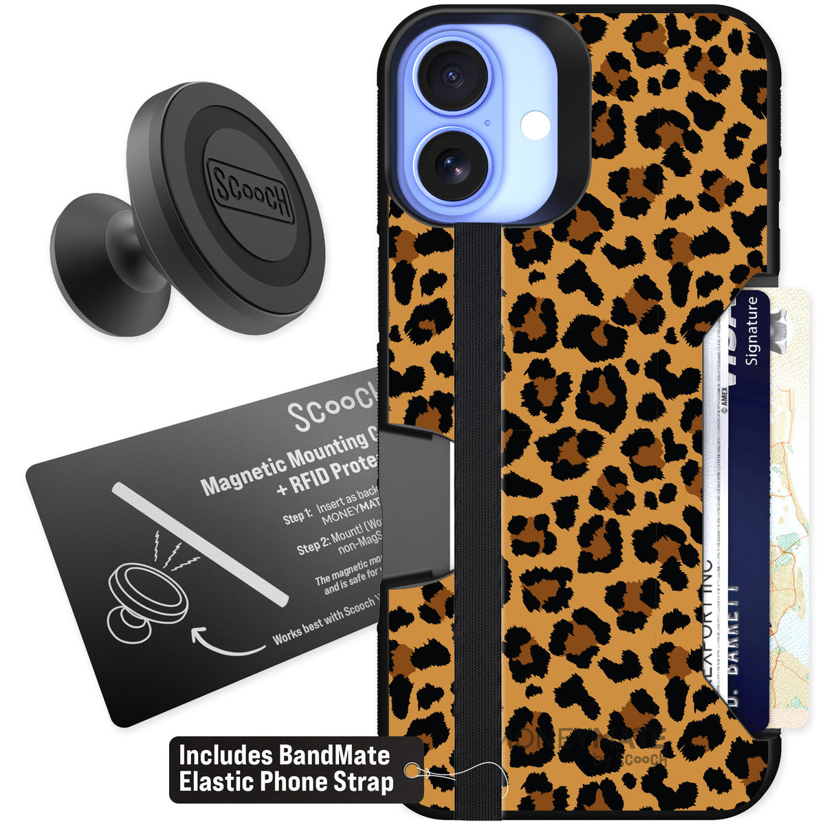 Scooch Moneymate Fierce Feline for iPhone 16 Plus β Starter Bundle