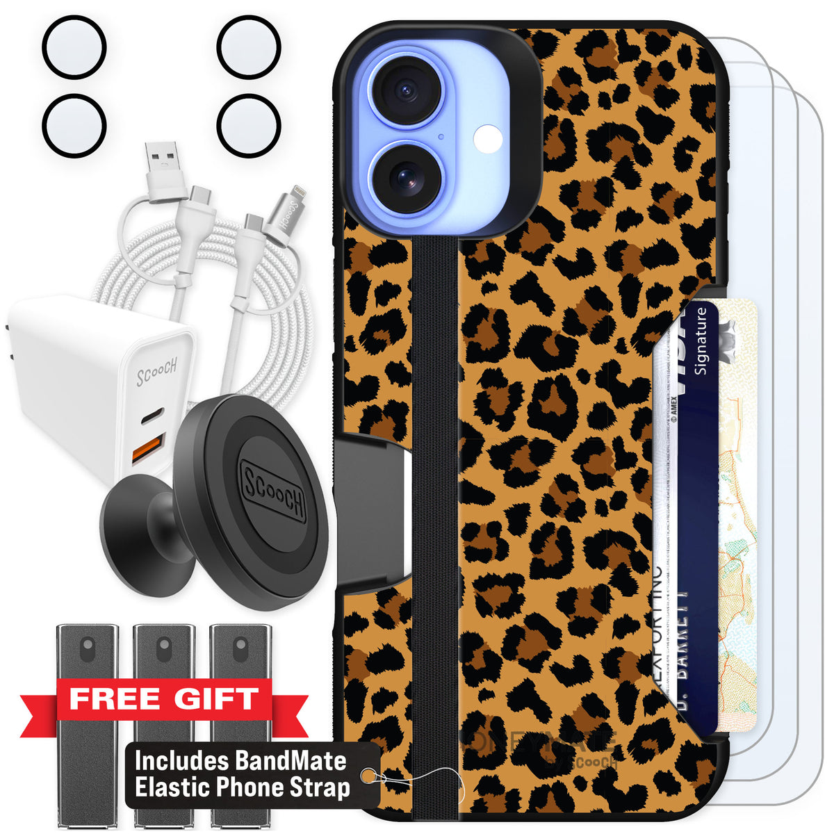 Scooch Moneymate Fierce Feline for iPhone 16 Plus β Ultimate Bundle
