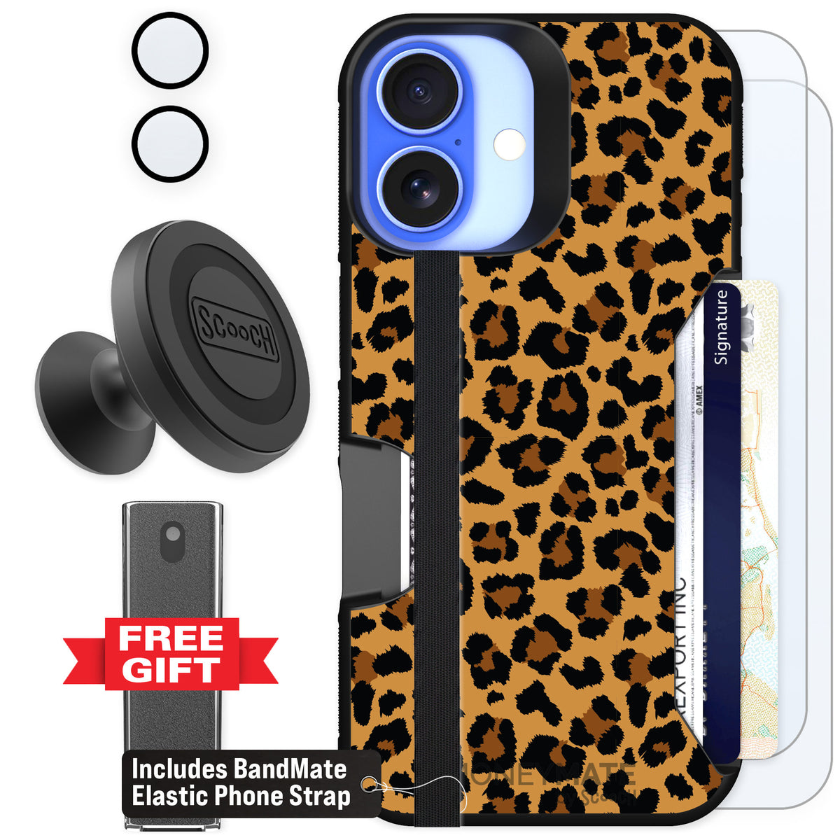 Scooch Moneymate Fierce Feline for iPhone 16 β Defender Bundle
