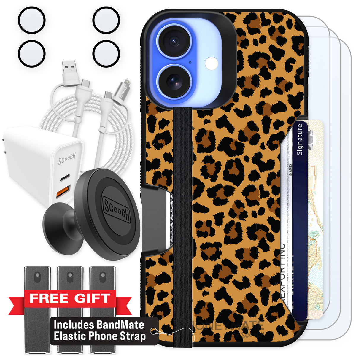 Scooch Moneymate Fierce Feline for iPhone 16 β Ultimate Bundle
