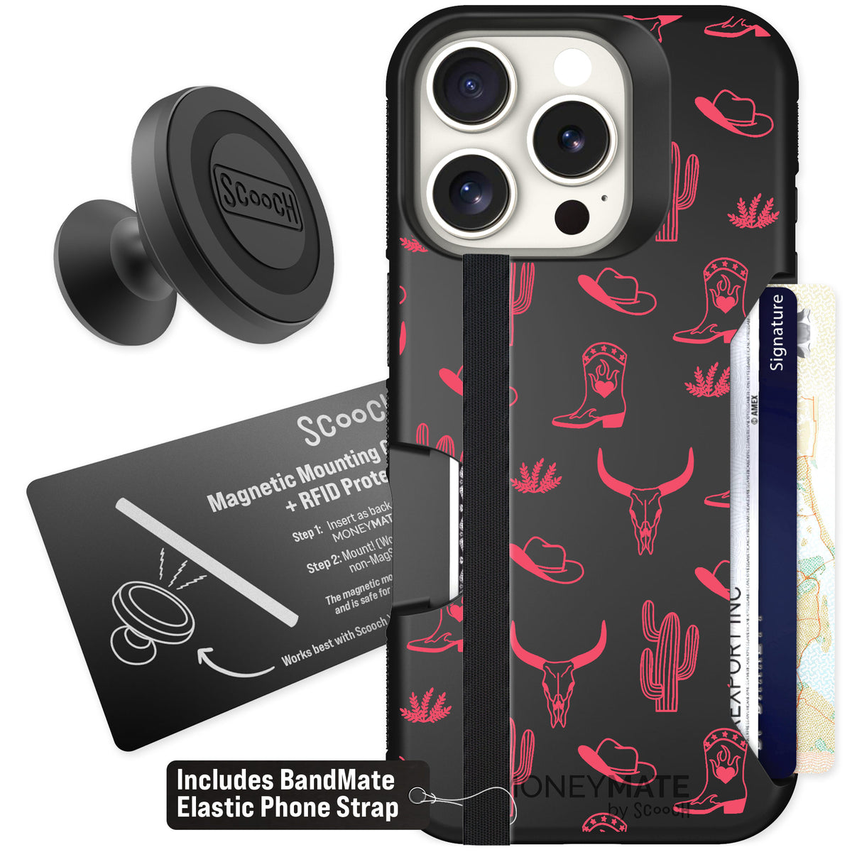 Scooch Moneymate Howdy Honey for iPhone 16 Pro β Starter Bundle