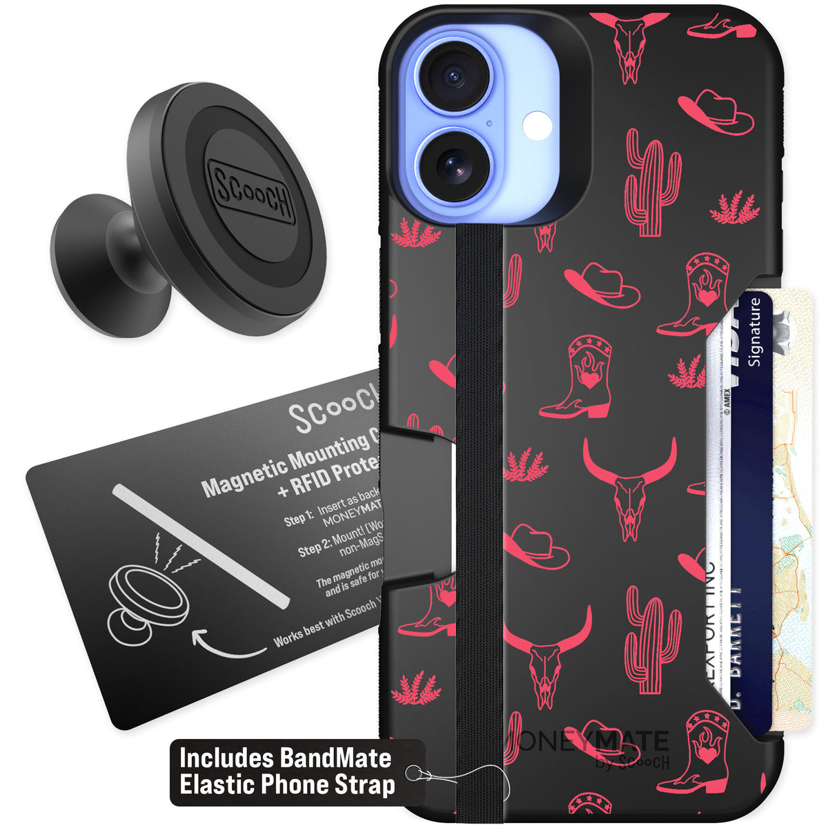 Scooch Moneymate Howdy Honey for iPhone 16 Plus β Starter Bundle