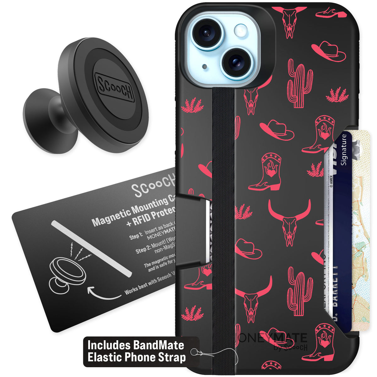Scooch Moneymate Howdy Honey for iPhone 15 Plus β Starter Bundle