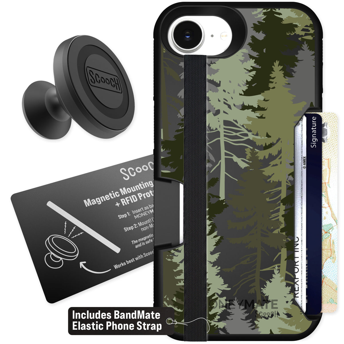 Scooch Moneymate Hidden Pines for iPhone 17e β Starter Bundle