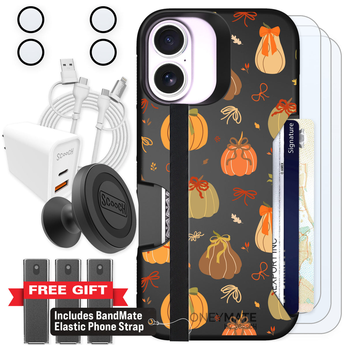 Scooch Moneymate Pretty Pumpkins for iPhone 17 β Ultimate Bundle