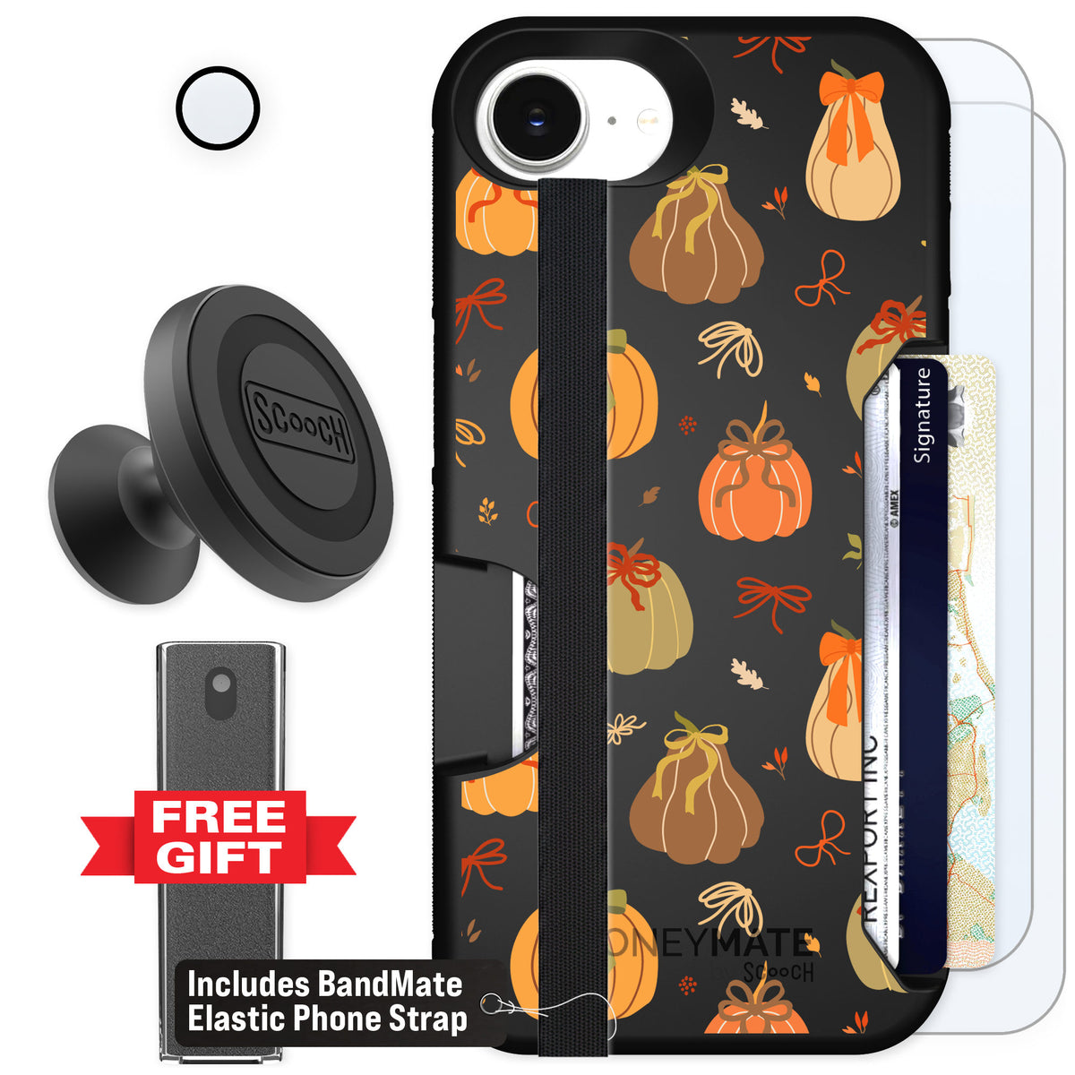 Scooch Moneymate Pretty Pumpkins for iPhone 17e β Defender Bundle