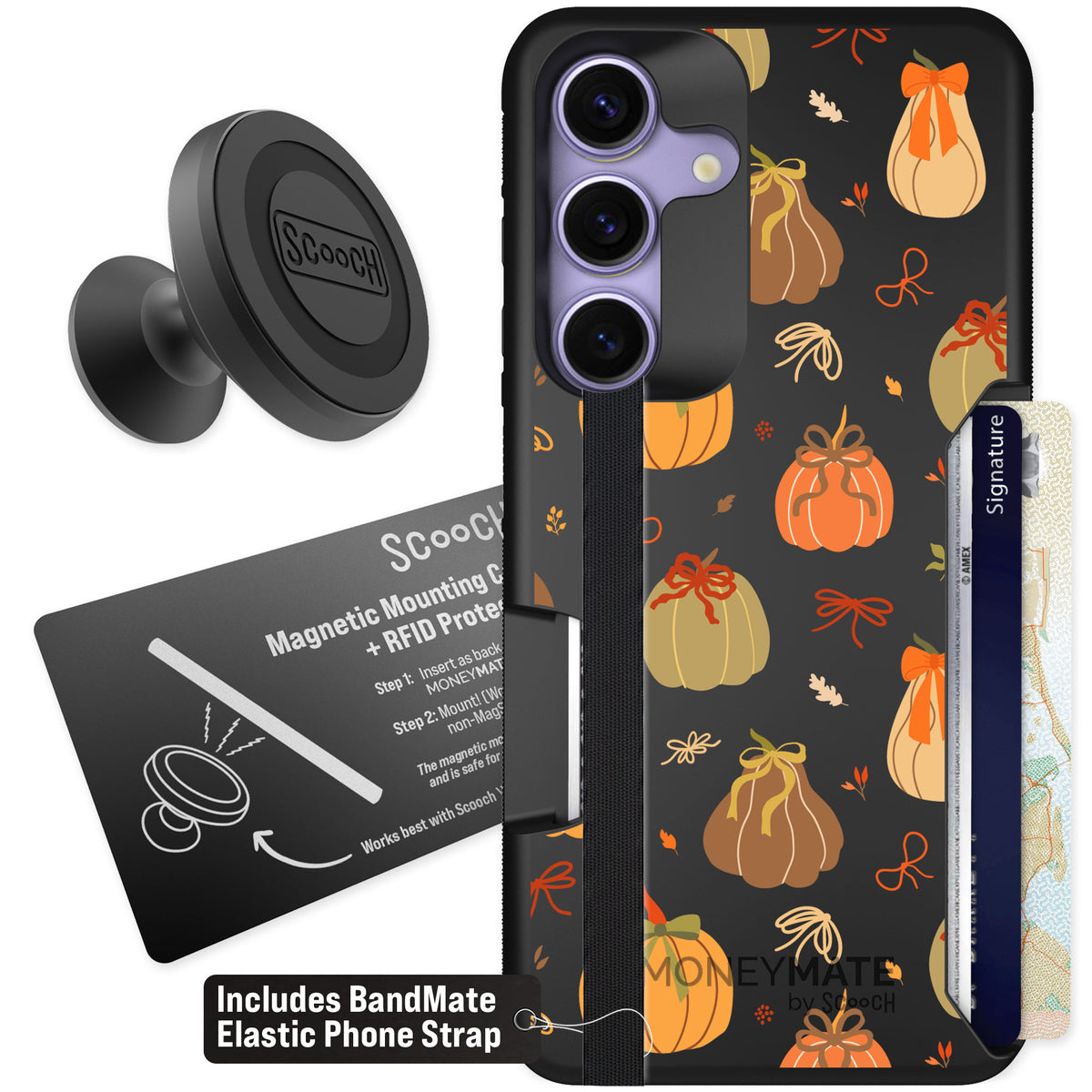 Scooch Moneymate Pretty Pumpkins for Galaxy S25 β Starter Bundle