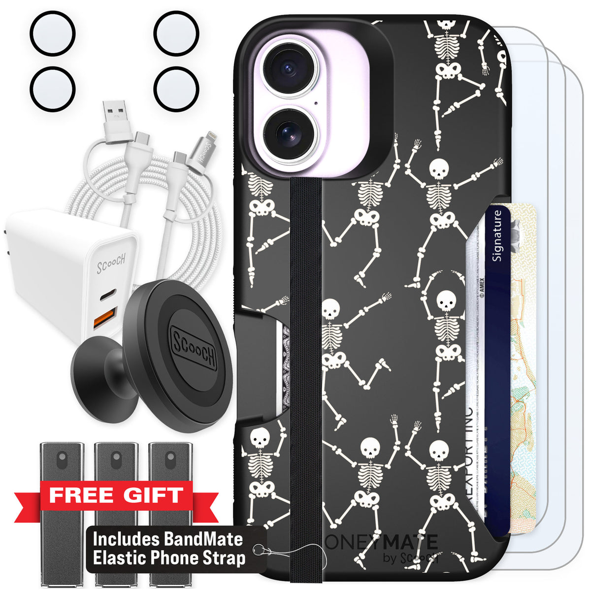 Scooch Moneymate Swinging Skeletons for iPhone 17 β Ultimate Bundle