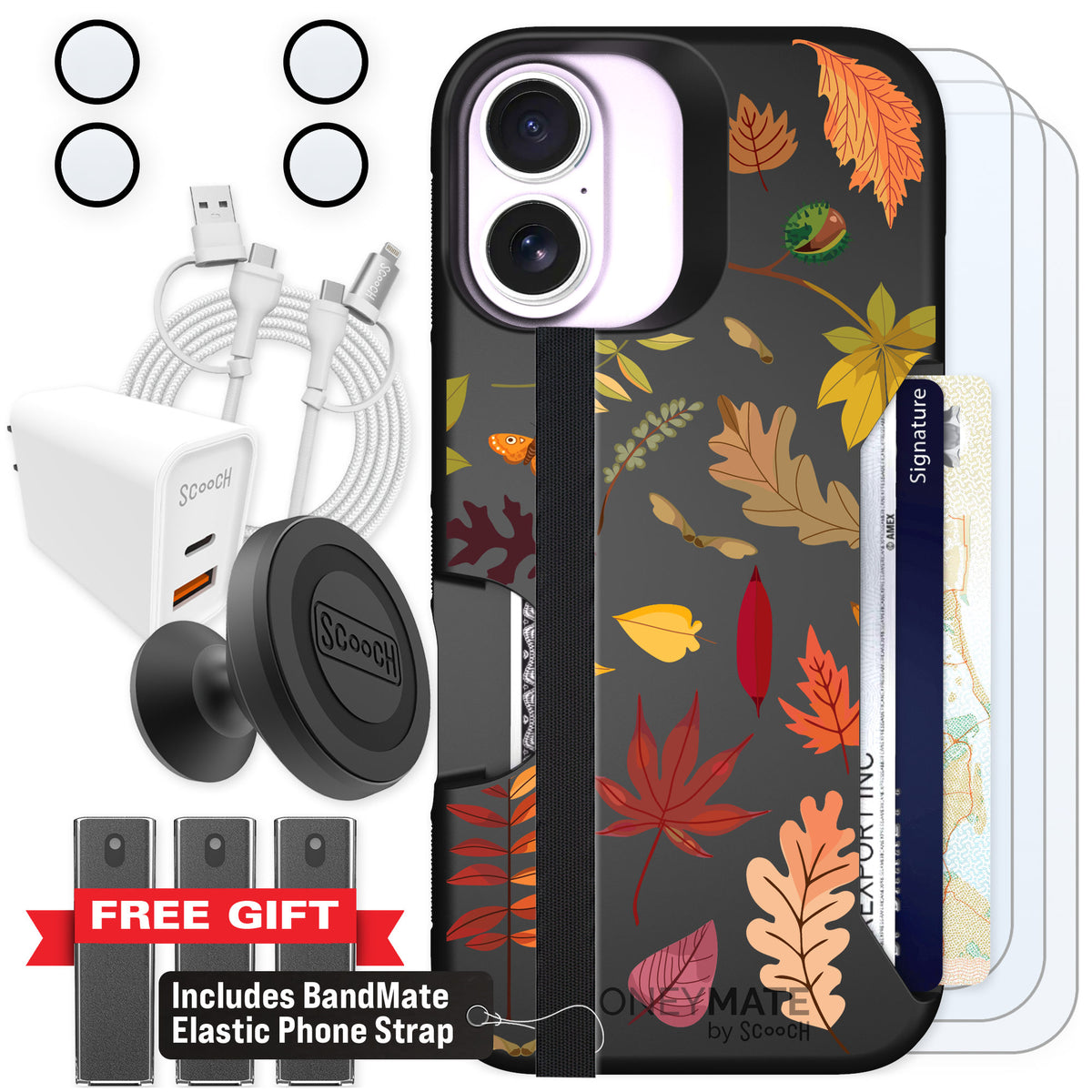 Scooch Moneymate Autumn Leaves for iPhone 17 — Ultimate Bundle