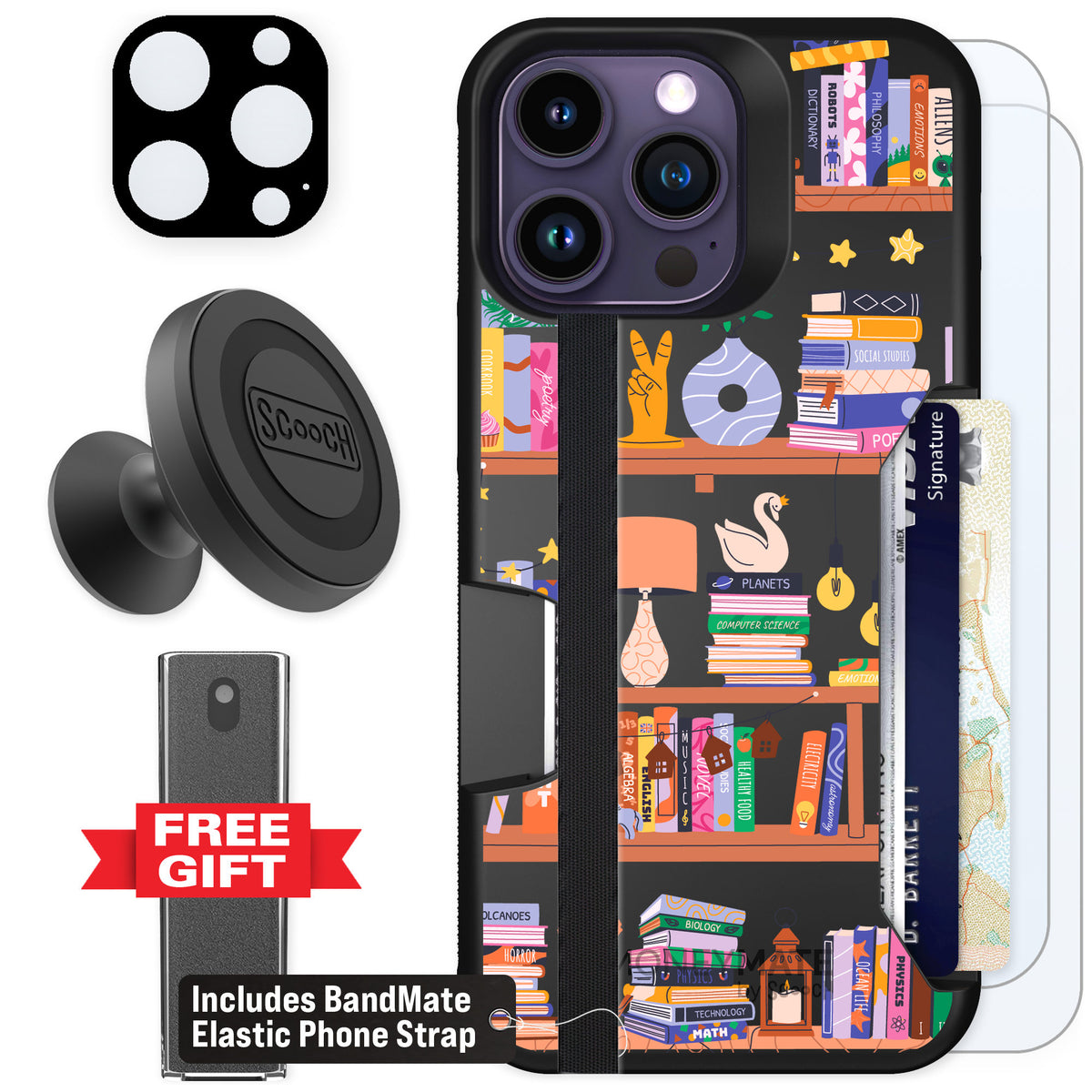 Scooch Moneymate Little Library for iPhone 14 Pro Max — Defender Bundle