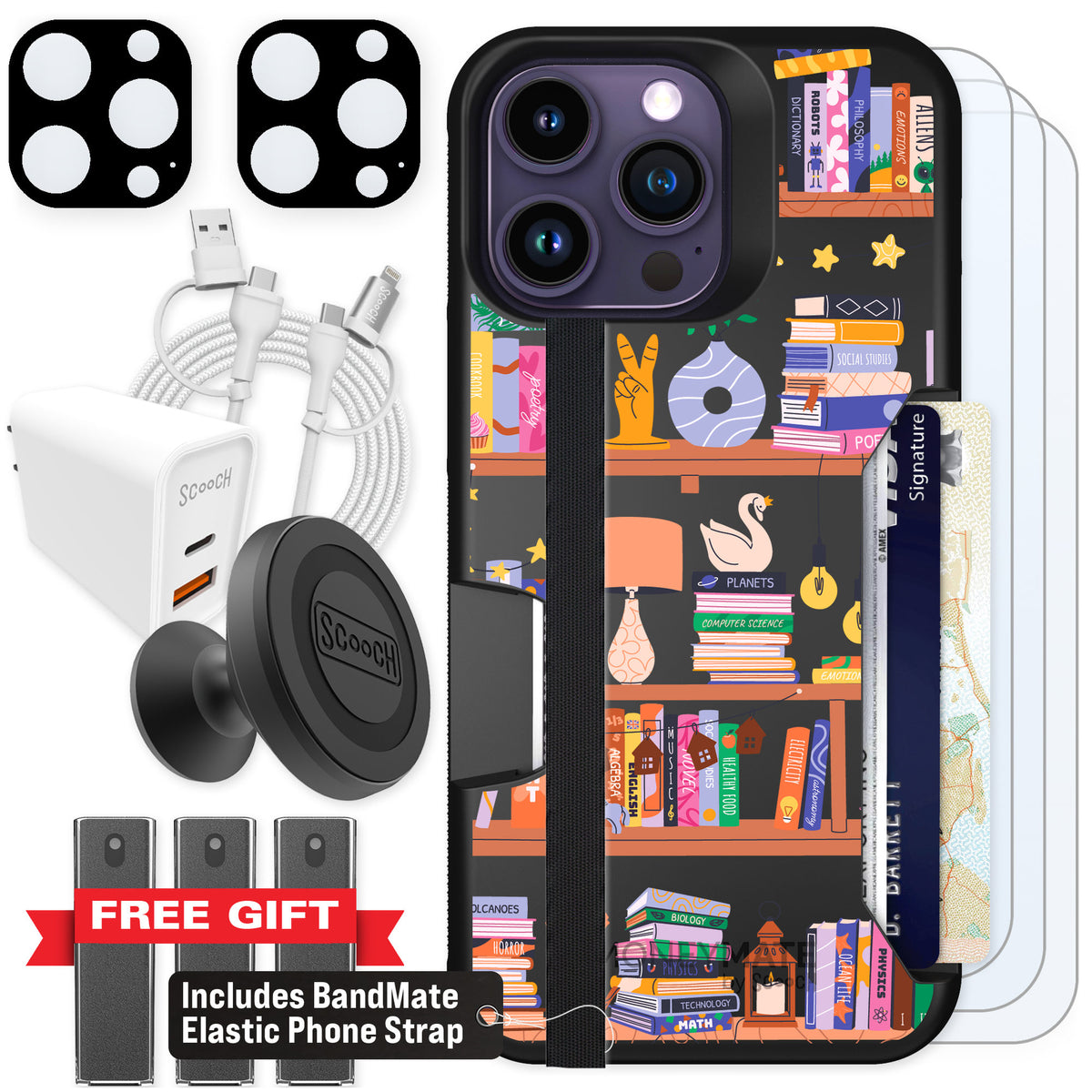 Scooch Moneymate Little Library for iPhone 14 Pro Max — Ultimate Bundle