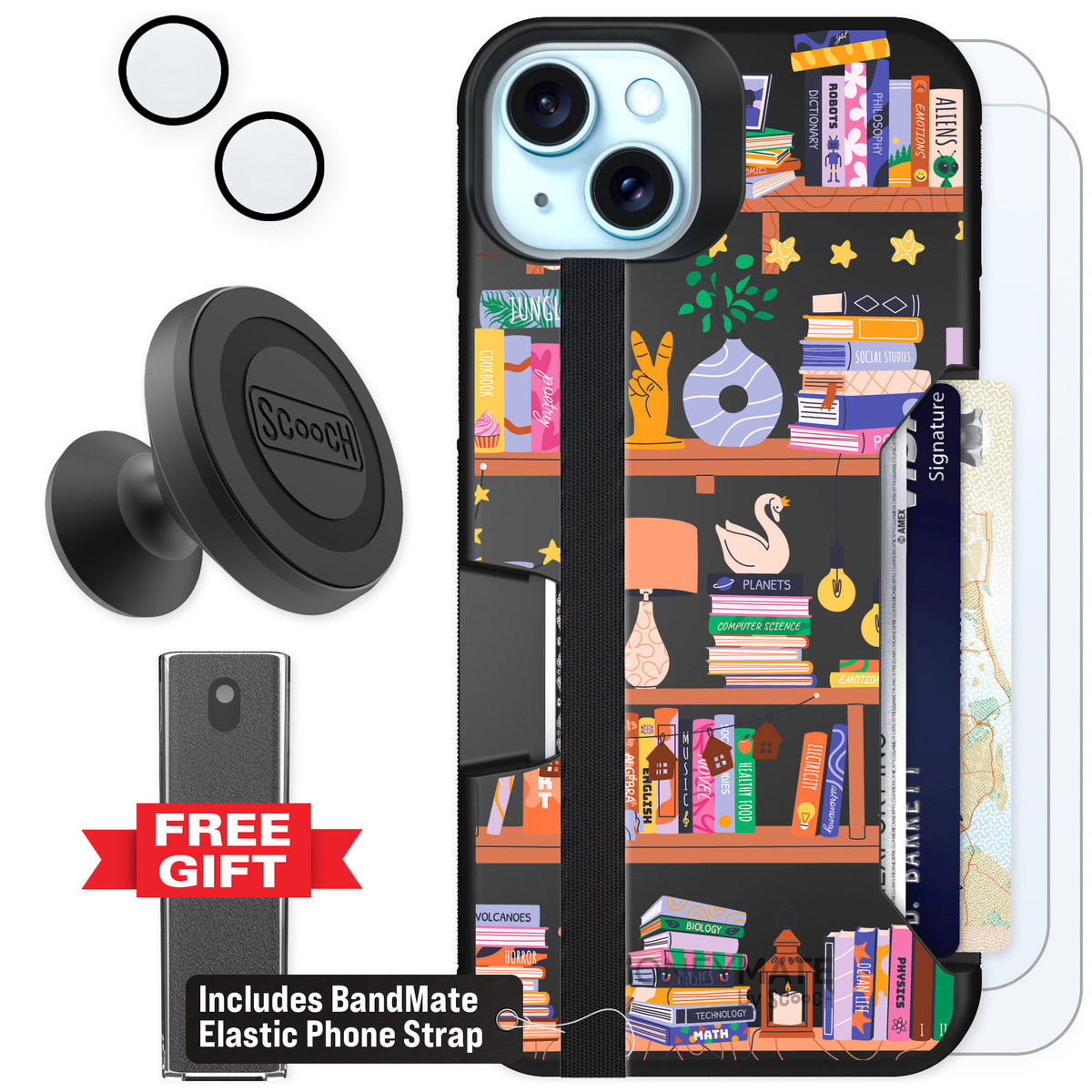Scooch Moneymate Little Library for iPhone 14 Plus — Defender Bundle