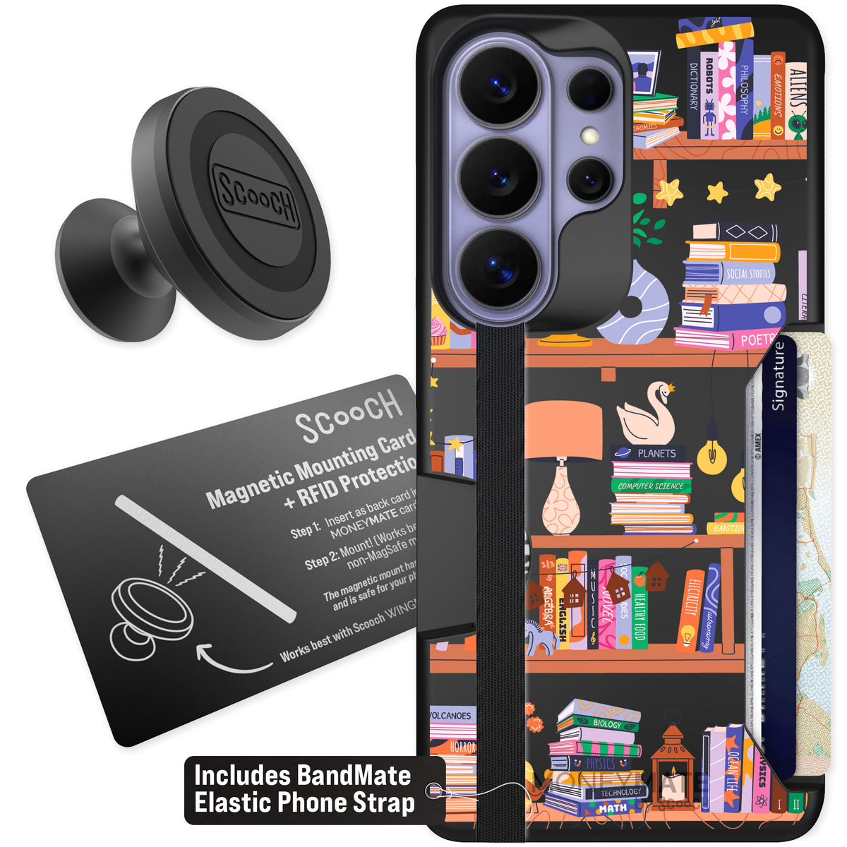 Scooch Moneymate Little Library for Galaxy S26 Ultra — Starter Bundle