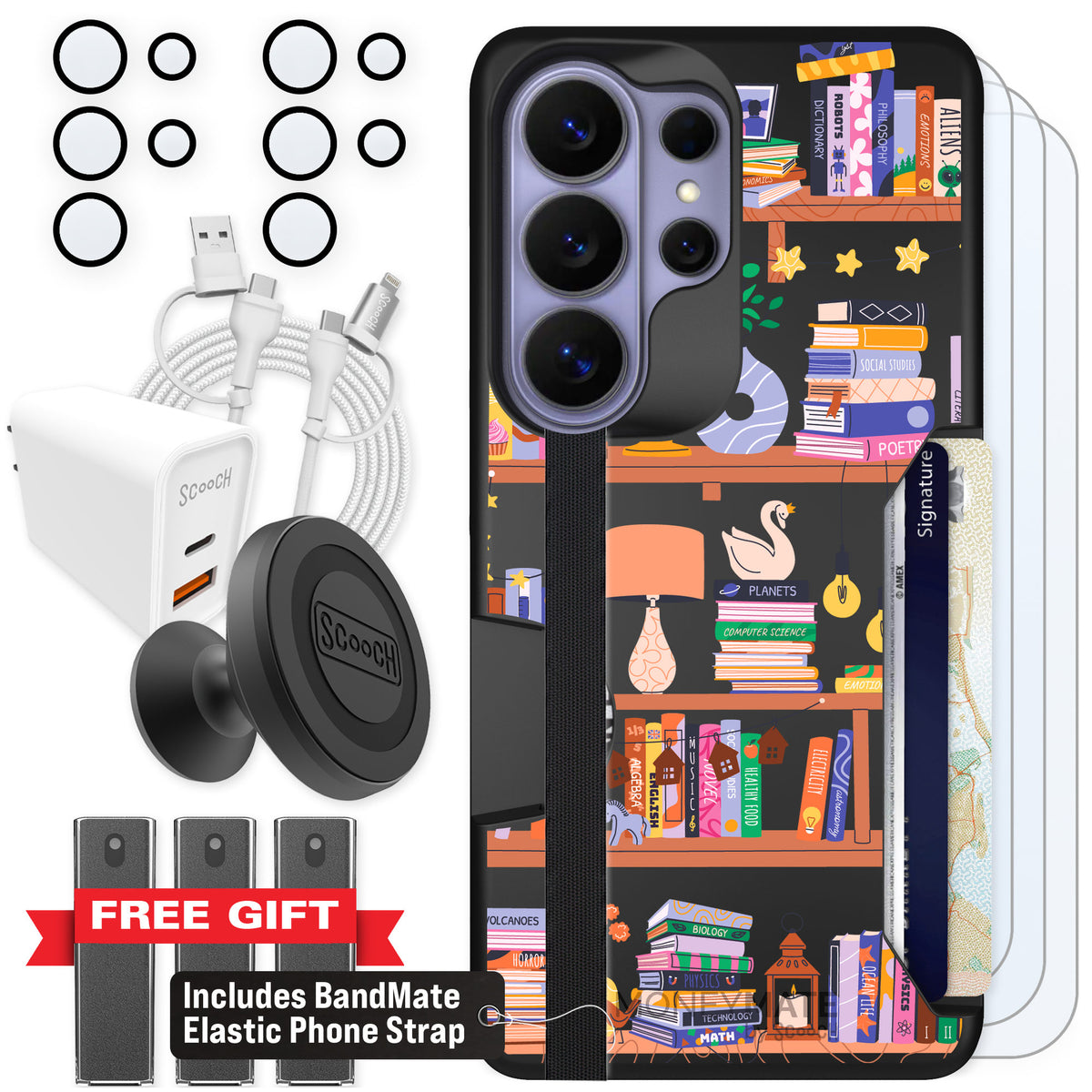 Scooch Moneymate Little Library for Galaxy S26 Ultra — Ultimate Bundle
