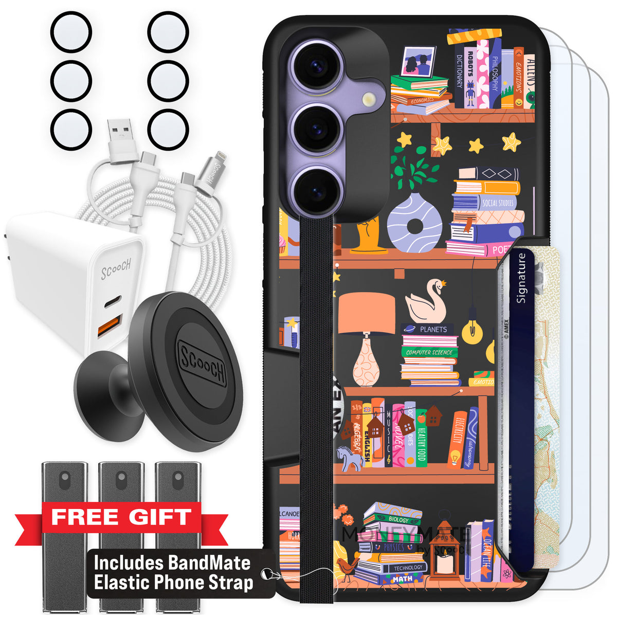 Scooch Moneymate Little Library for Galaxy S25+ — Ultimate Bundle