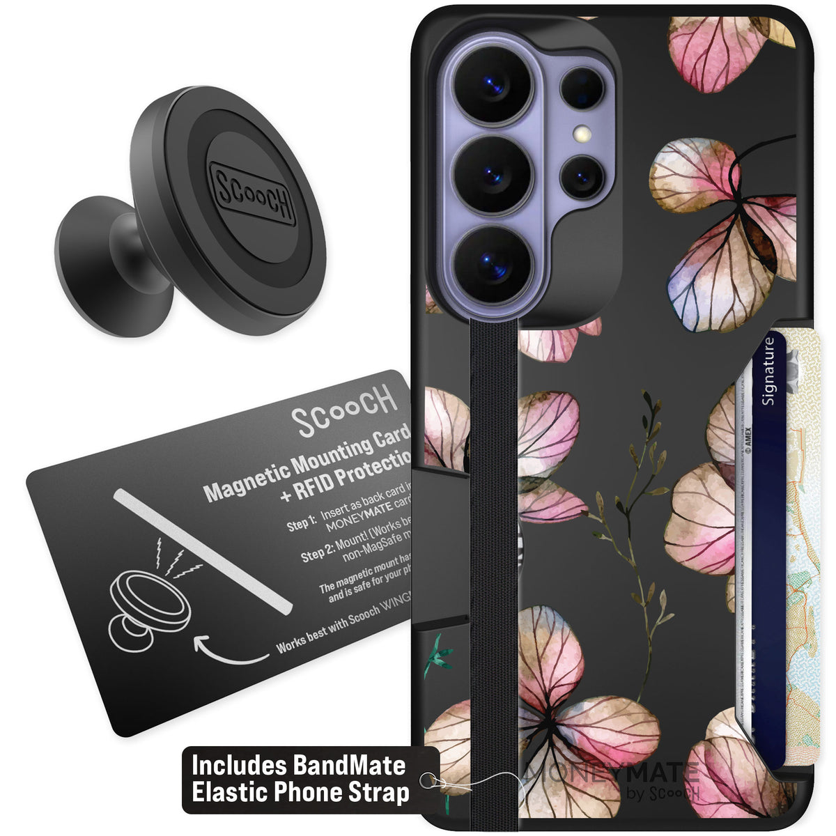 Scooch Moneymate Dried Flowers for Galaxy S26 Ultra — Starter Bundle