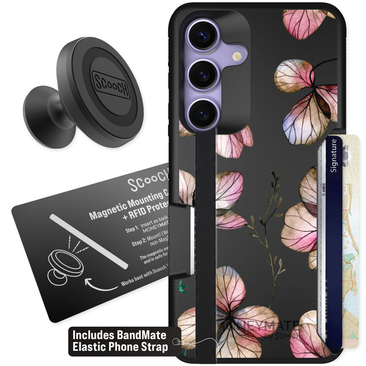 Scooch Moneymate Dried Flowers for Galaxy S25 — Starter Bundle