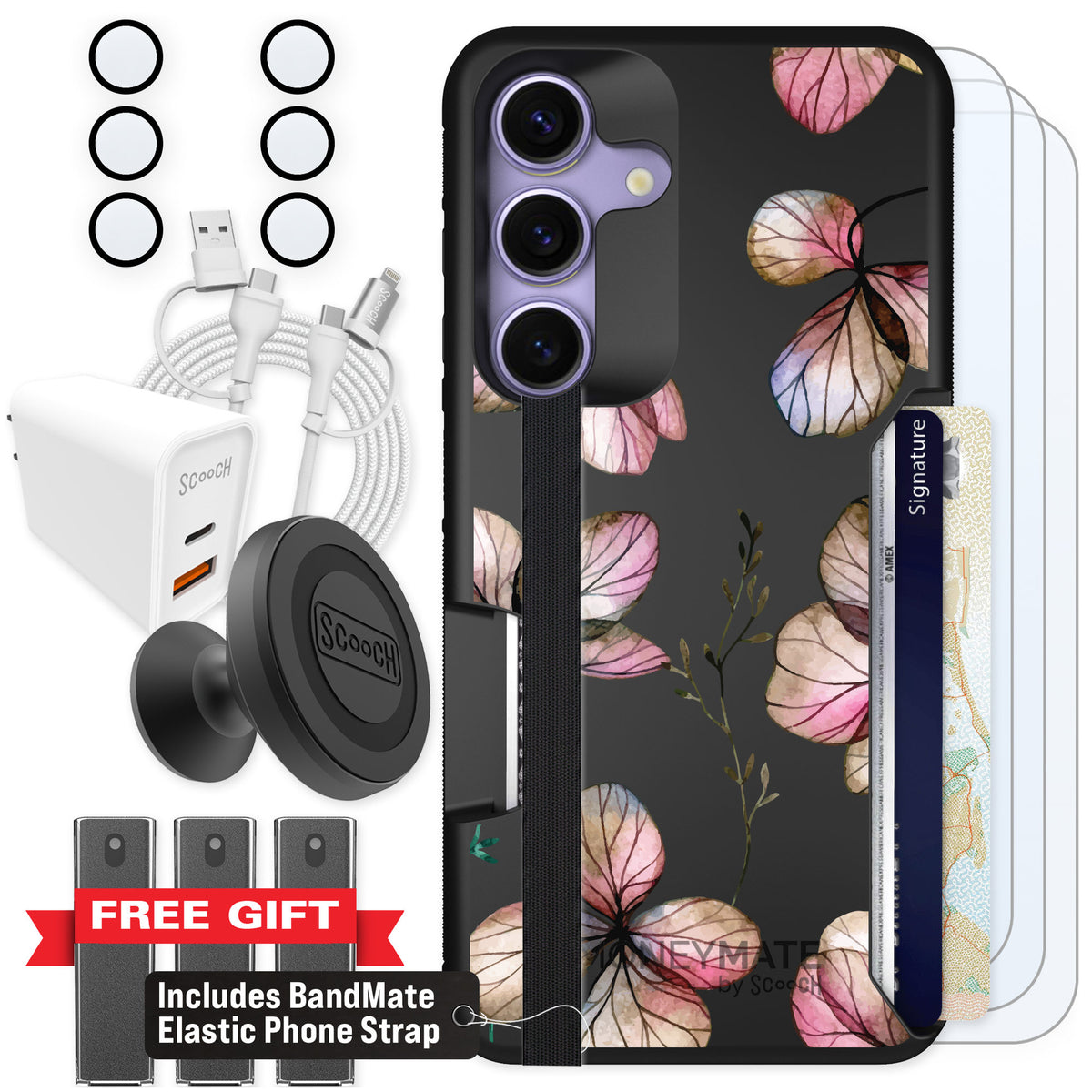 Scooch Moneymate Dried Flowers for Galaxy S25 — Ultimate Bundle