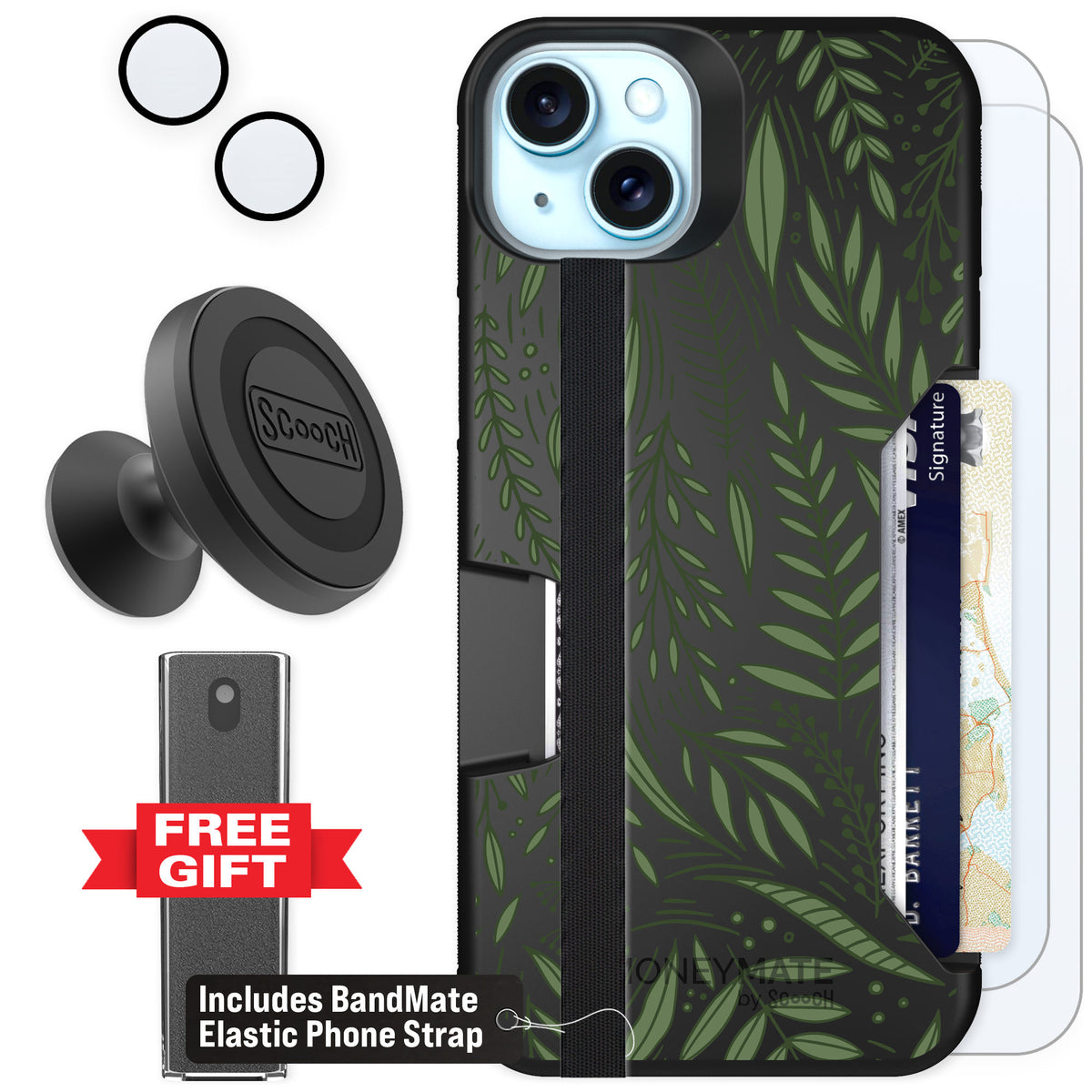 Scooch Moneymate Willow Garden for iPhone 15 Plus β Defender Bundle