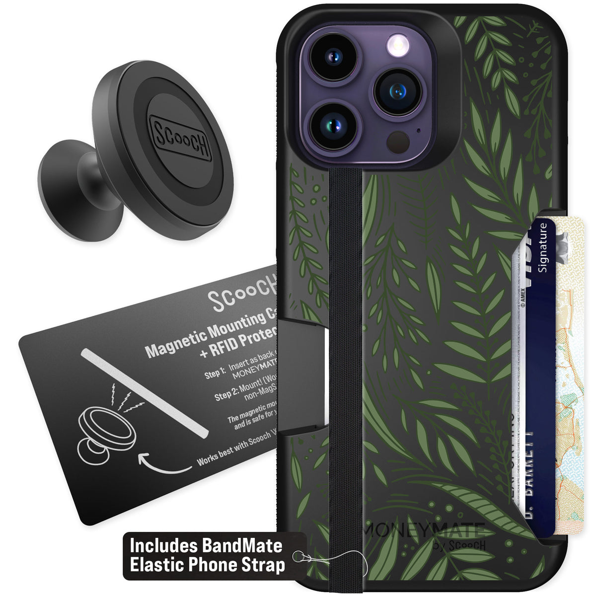 Scooch Moneymate Willow Garden for iPhone 14 Pro Max β Starter Bundle