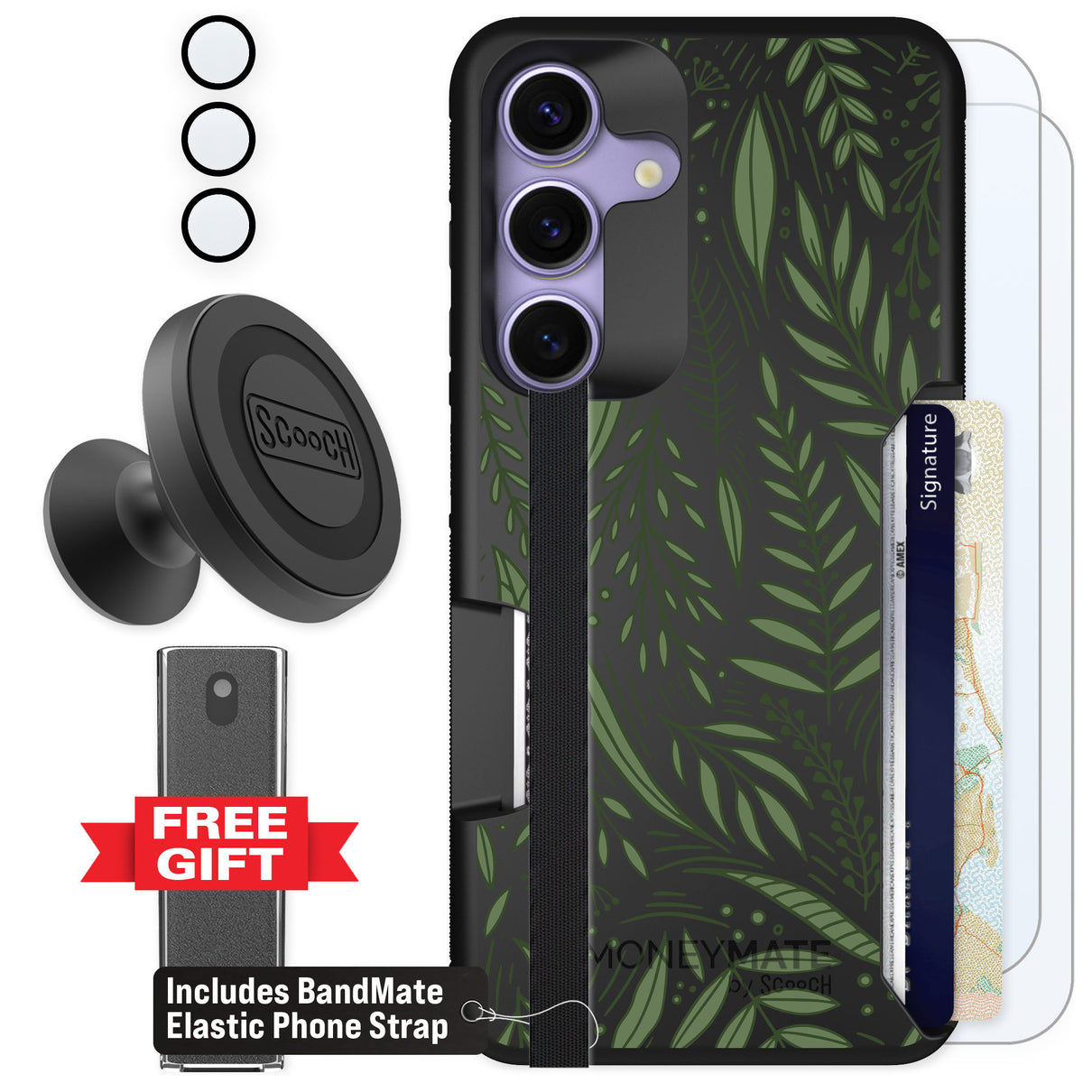 Scooch Moneymate Willow Garden for Galaxy S25 β Defender Bundle