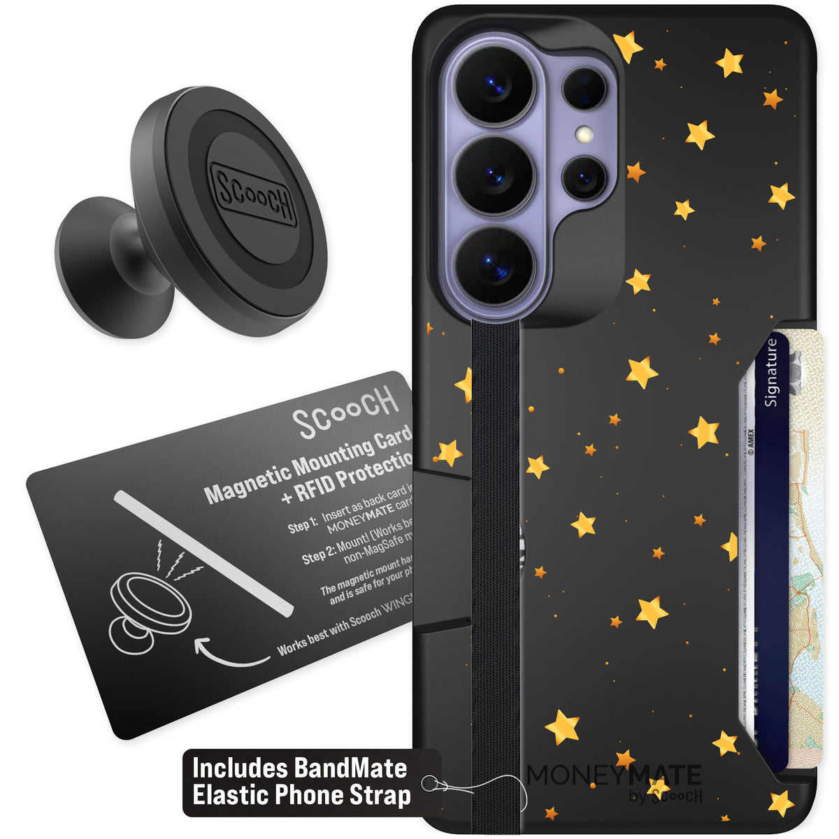 Scooch Moneymate Gold Stars for Galaxy S26 Ultra β Starter Bundle