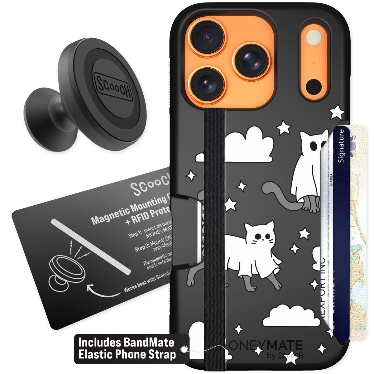 Scooch Moneymate Scaredy Cats for iPhone 17 Pro β Starter Bundle