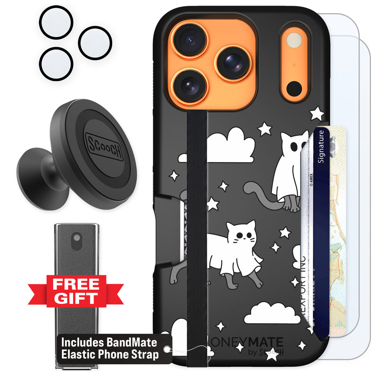 Scooch Moneymate Scaredy Cats for iPhone 17 Pro β Defender Bundle