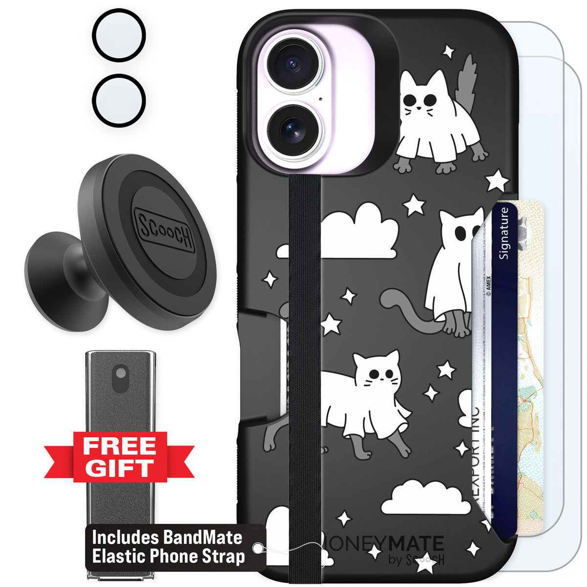 Scooch Moneymate Scaredy Cats for iPhone 17 β Defender Bundle