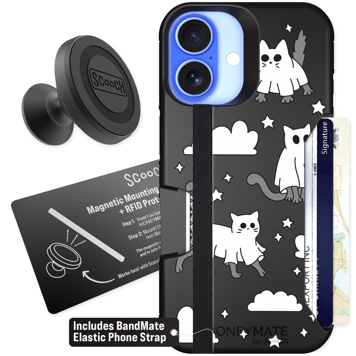 Scooch Moneymate Scaredy Cats for iPhone 16 β Starter Bundle