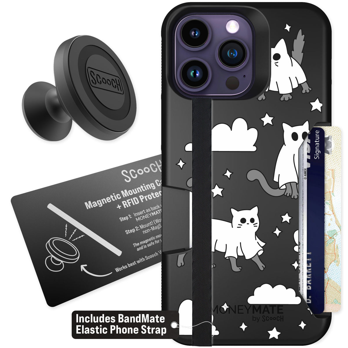 Scooch Moneymate Scaredy Cats for iPhone 14 Pro Max β Starter Bundle