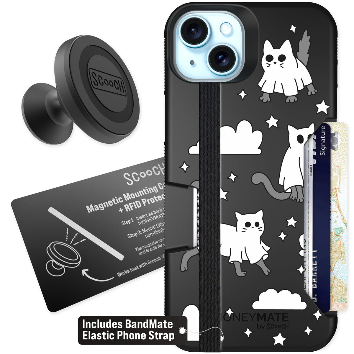 Scooch Moneymate Scaredy Cats for iPhone 14 Plus β Starter Bundle