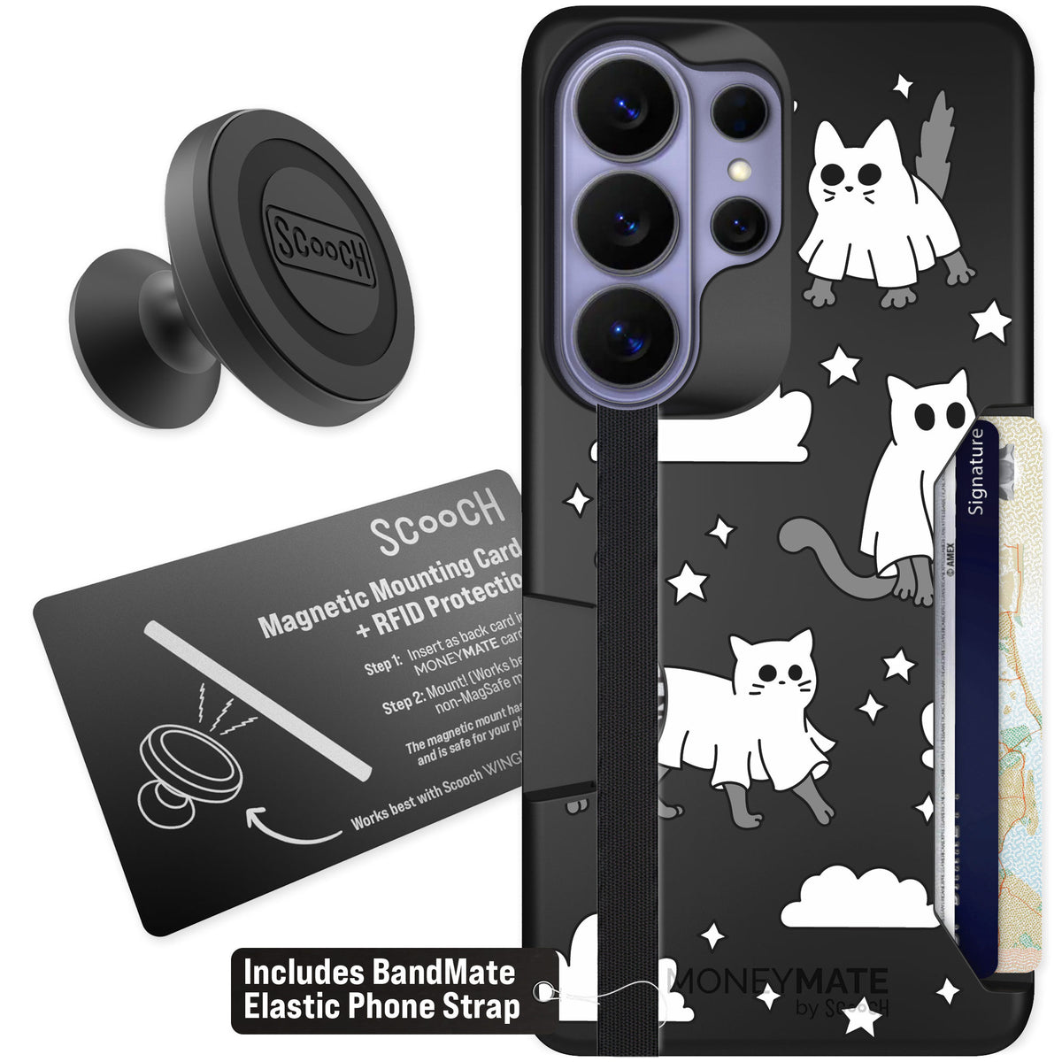 Scooch Moneymate Scaredy Cats for Galaxy S26 Ultra β Starter Bundle