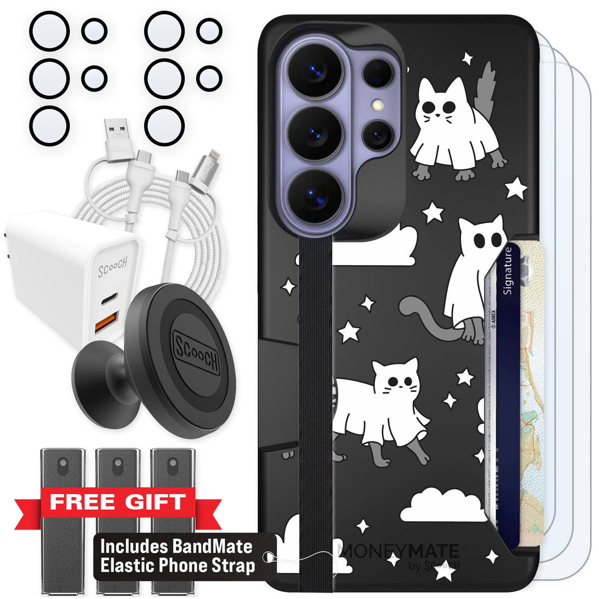 Scooch Moneymate Scaredy Cats for Galaxy S26 Ultra β Ultimate Bundle