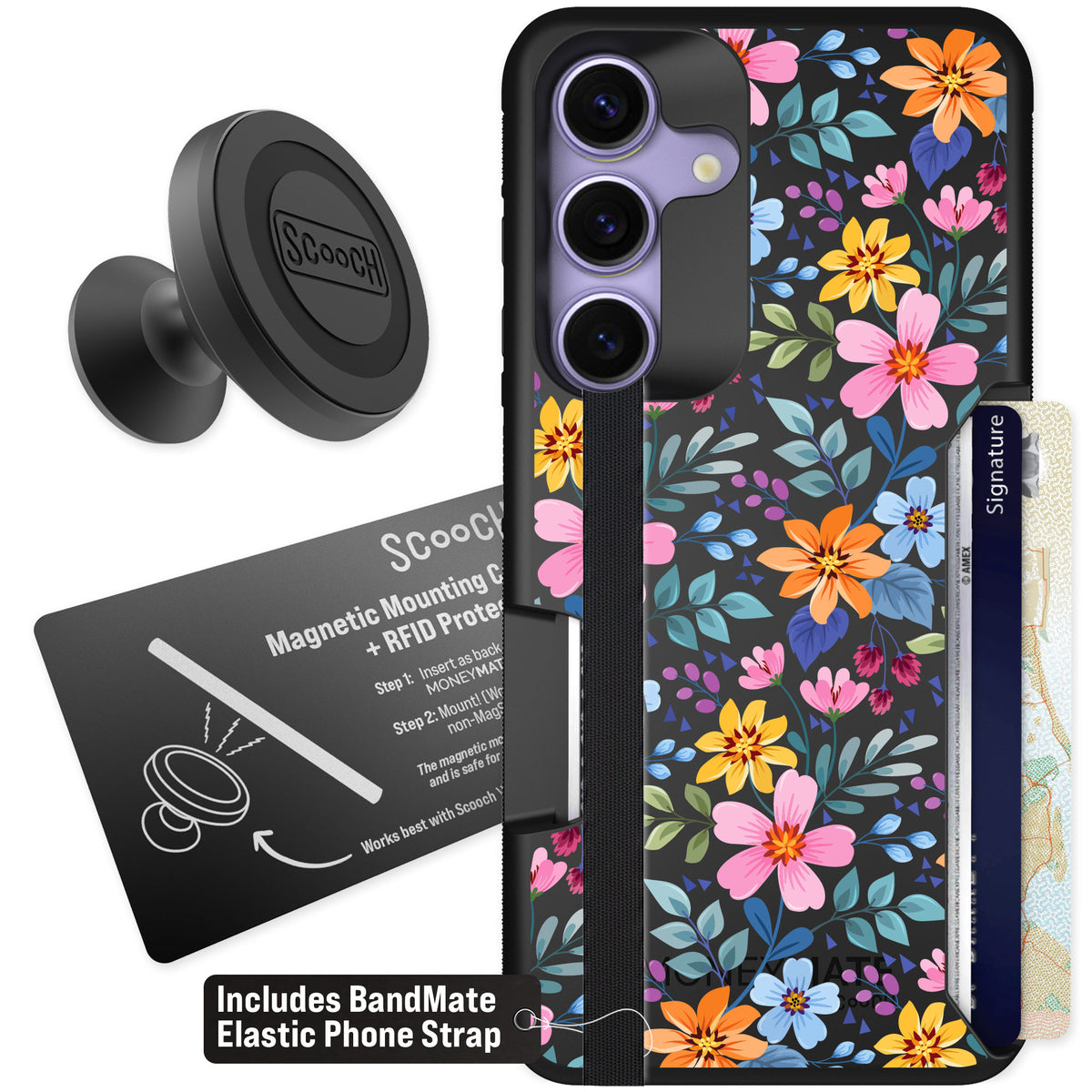 Scooch Moneymate Full Bloom for Galaxy S25 — Starter Bundle