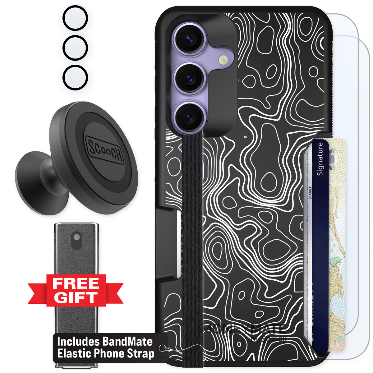 Scooch Moneymate Topography for Galaxy S25 β Defender Bundle