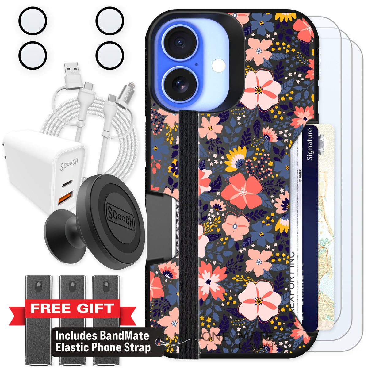 Scooch Moneymate Wildflowers for iPhone 16 — Ultimate Bundle