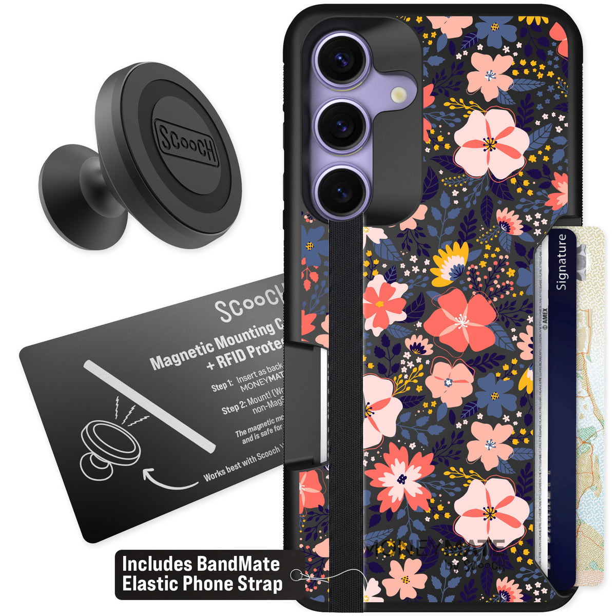 Scooch Moneymate Wildflowers for Galaxy S25 — Starter Bundle