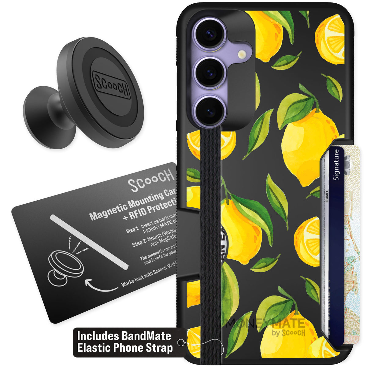 Scooch Moneymate Amalfi Lemons for Galaxy S25+ — Starter Bundle