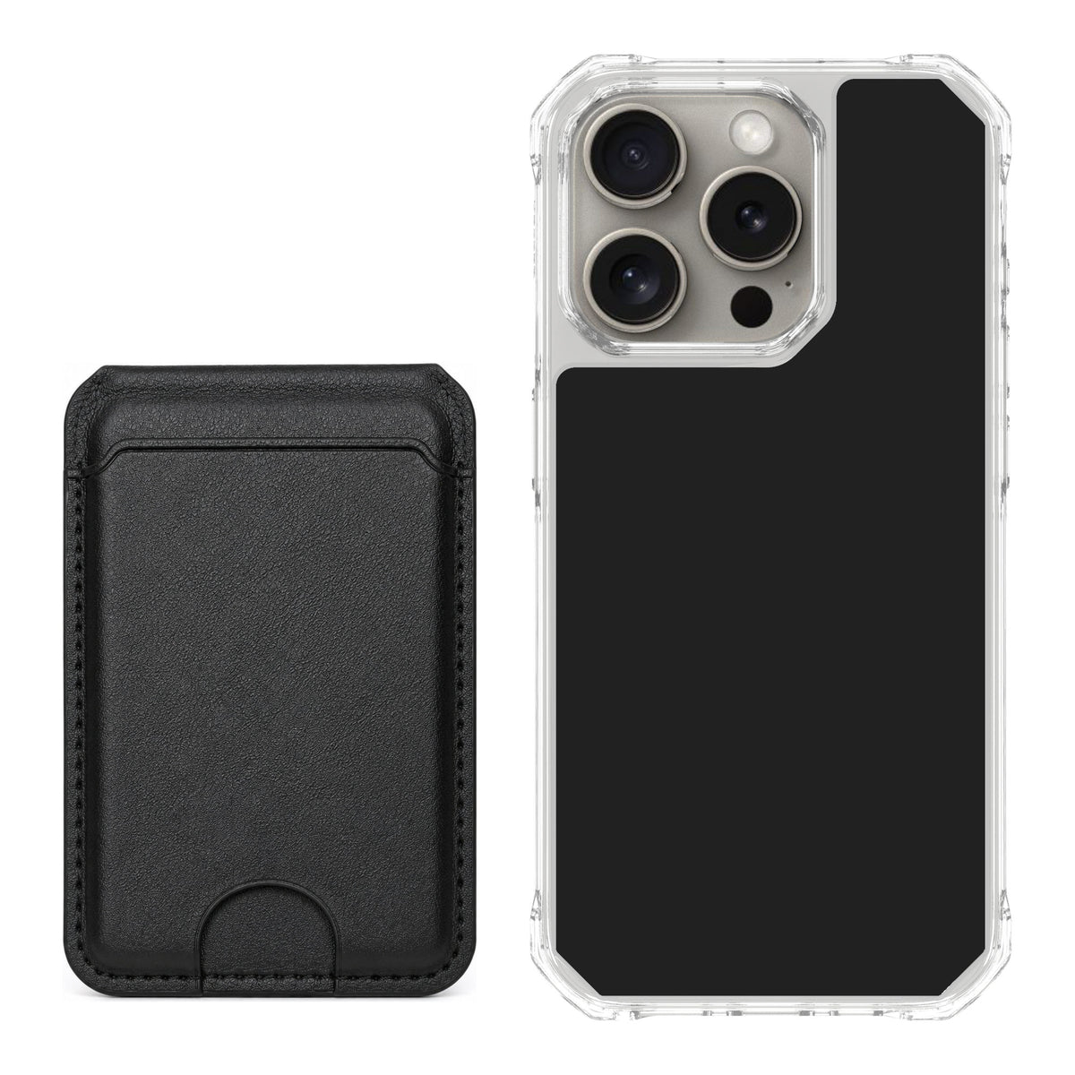 Scooch MagCase Black for iPhone 15 Pro — Black MagWallet Bundle