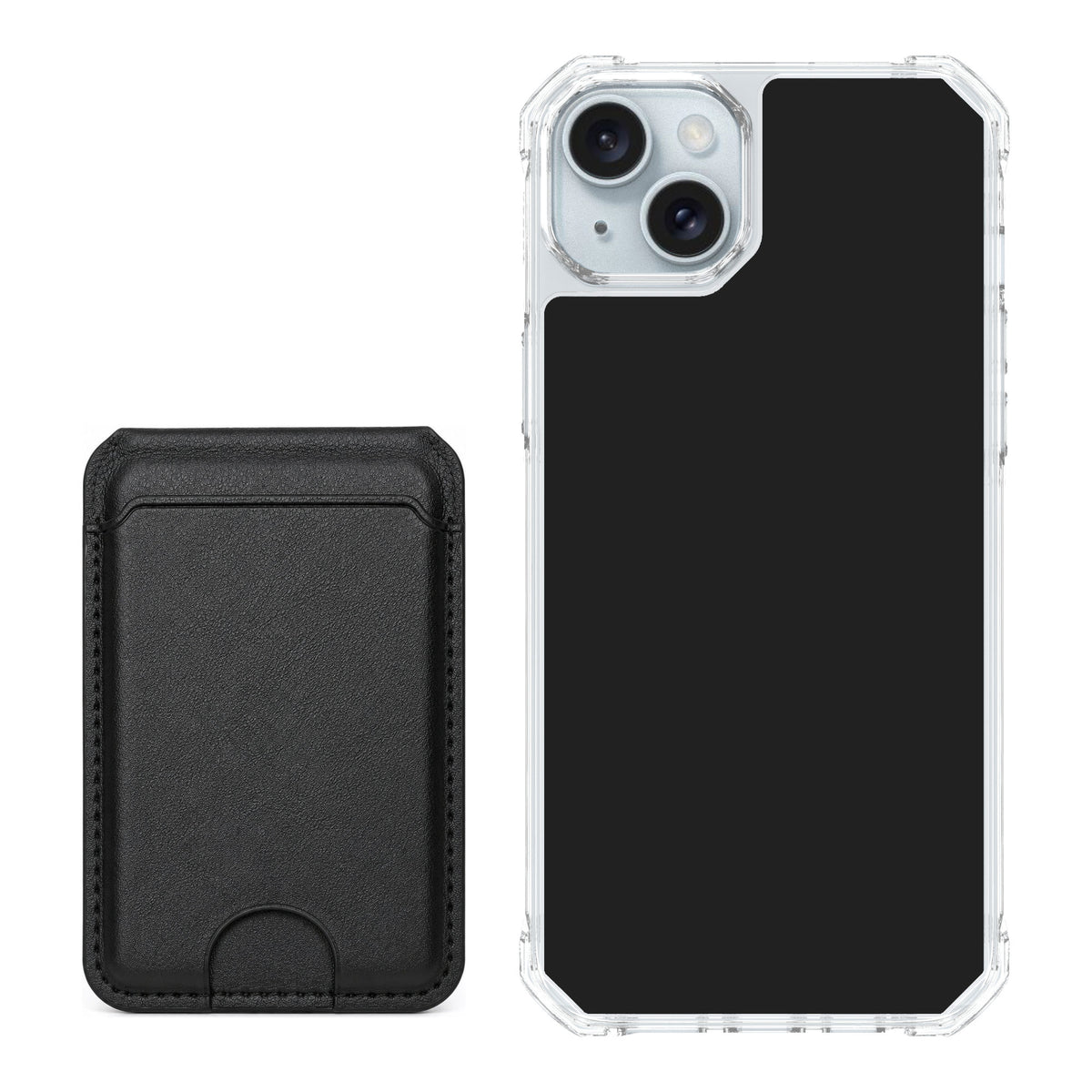 Scooch MagCase Black for iPhone 15 Plus — Black MagWallet Bundle